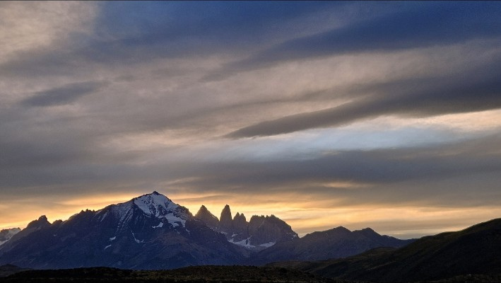 Paine massif at sunrise