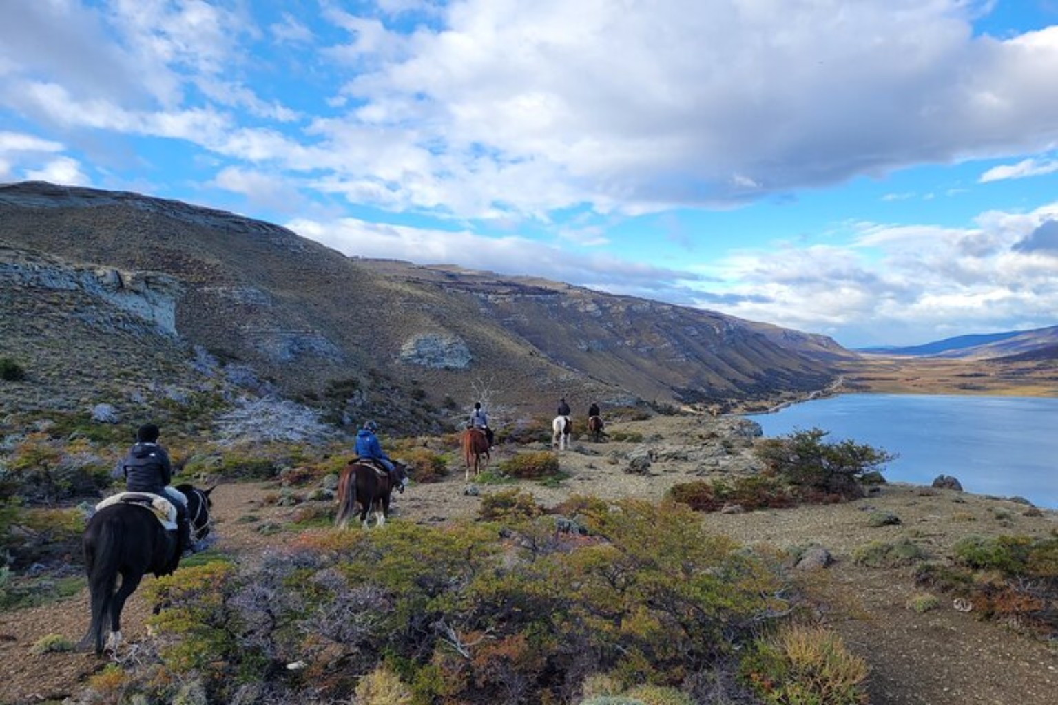 Horseback ride in the Laguna Figueroa landscape