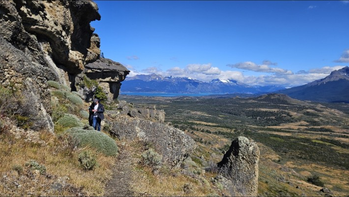 Rock formations and landscape at Rupestre Patagonia